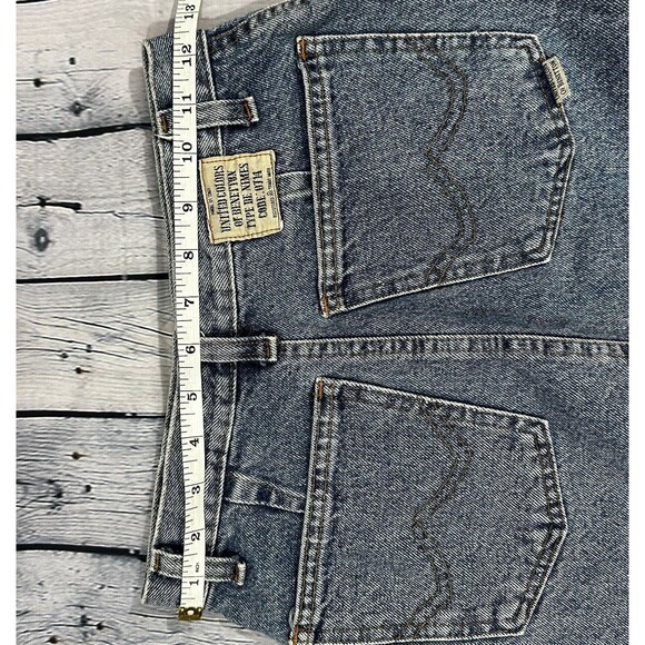 80's United Colors of Benetton Denim Blue Jean Skirt Vintage "TYPE DE NIMES" - Picture 4 of 8